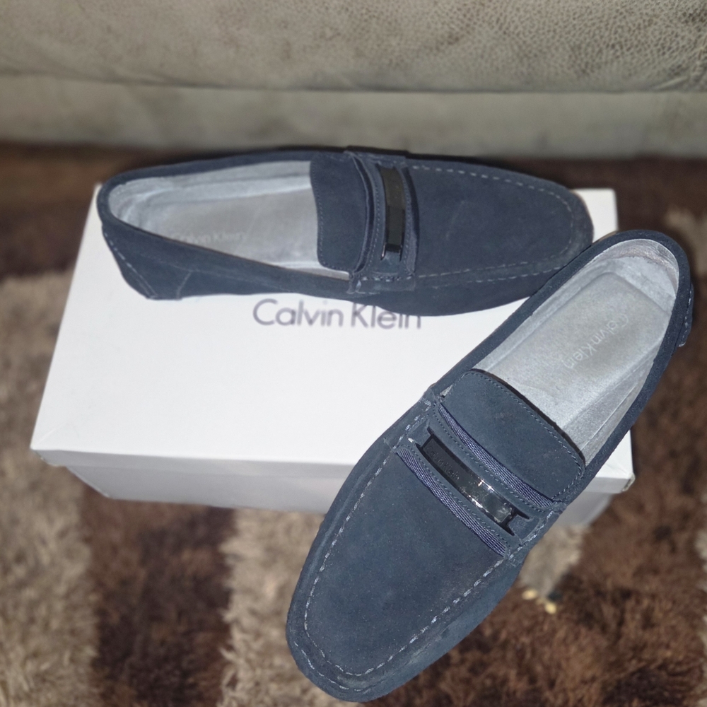 Calvin Klein Men's Navy Loafers - Picture 4 of 9